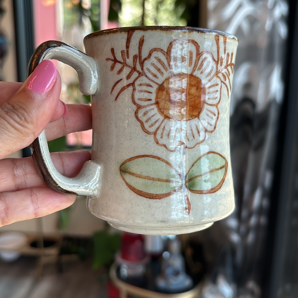 Vintage Flower Coffee Cup